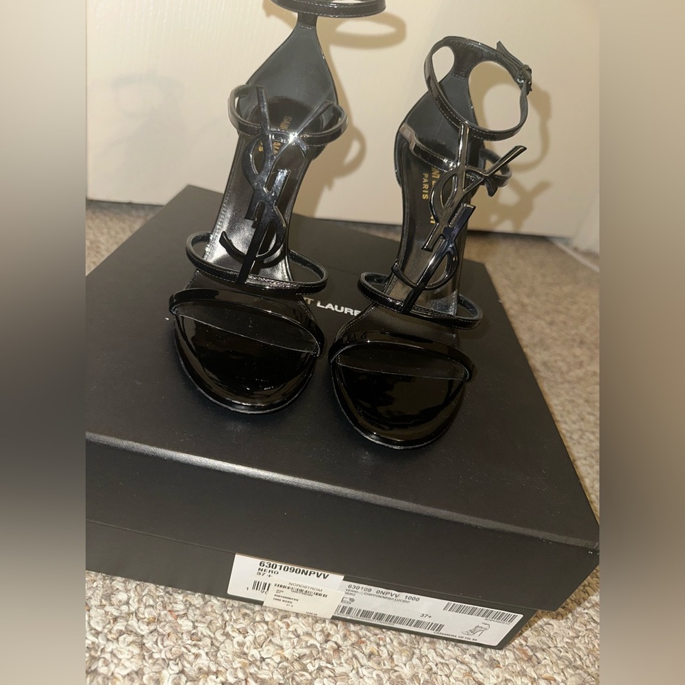 COPY - Saint Laurent Cassandra Heels- Patent Leather